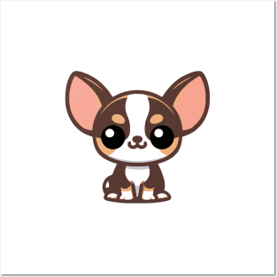 Cute Chihuahua 01 - Kawaii Sticker | Dog Mom, Dog Dad Posters and Art